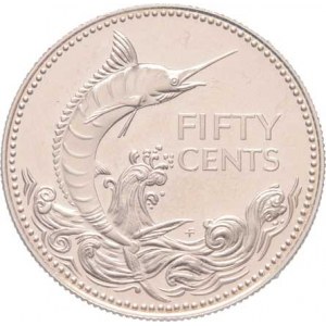 Bahamy, Elizabeth II., 1952 -, 50 Cents 1976, KM.64a (Ag800, 10.37g, 23.000 ks),