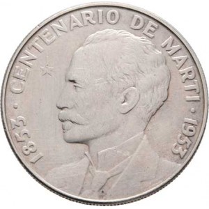 Kuba, republika, 1898 -, Peso 1953 - 100 let narození Jose Martího, KM.29