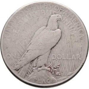 USA, Dolar 1923 S - Mírový, KM.150 (Ag900), 26.558g,
