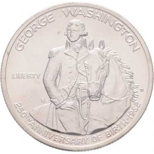 USA, 1/2 Dolar 1982 D - G.Washington, KM.208 (Ag900,