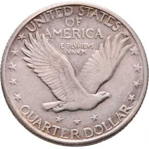 USA, 1/4 Dolar 1921 - stojící Liberty, KM.145 (Ag900),
