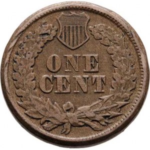 USA, Cent 1863 - Indián, KM.90 (CuNi), 4.633g, nep.nedor.,