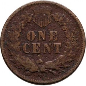 USA, Cent 1873 - Indián, KM.90a, 2.955g, patina        R!