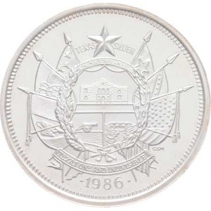 USA, Unce 1986 - State of Texas, Ag999, 39mm, 31.654g,