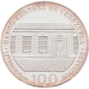 Venezuela, republika, 1830 -, 100 Bolivares 1983 - 200 let naroz. Simona Bolívara,