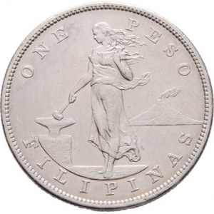 Filipiny - pod správou USA, 1903 - 1935, Peso 1903, San Francisco, KM.168 (Ag900), 26.883g,