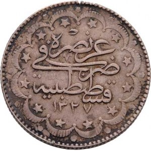 Turecko, Muhammad V., 1909 - 1918, 10 Piastr AH.1327, 7.rok vlády = 1915, KM.772