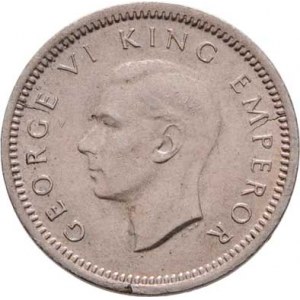 Nový Zéland, George VI., 1936 - 1952, 3 Pence 1946 KG, KM.7 (Ag500), 1.412g, nep.hr.,