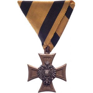 Rakousko - Uhersko, František Josef I., 1848 - 1916, Služební kříž za 25 let - typ 1849, Mark
