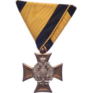 Rakousko - Uhersko, František Josef I., 1848 - 1916, Služební kříž za 25 let - typ 1890, Mark