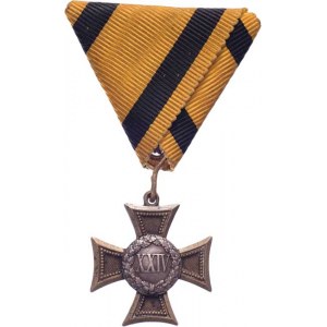 Rakousko - Uhersko, František Josef I., 1848 - 1916, Služební kříž za 24 let - typ 1867, Mark