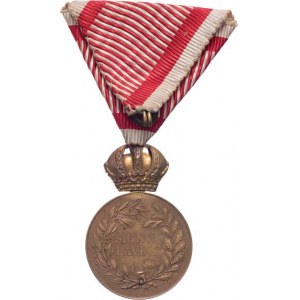 Rakousko - Uhersko, František Josef I., 1848 - 1916, Signum Laudis - bronz - uherský typ, Mar