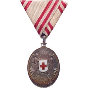 Rakousko - Uhersko, František Josef I., 1848 - 1916, Červený kříž - stříbrná medaile - mírová