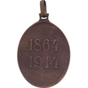 Rakousko - Uhersko, František Josef I., 1848 - 1916, Červený kříž - bronzová medaile - mírová