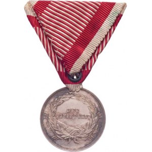 Rakousko - Uhersko, František Josef I., 1848 - 1916, Malá stříbrná medaile za statečnost, Mar