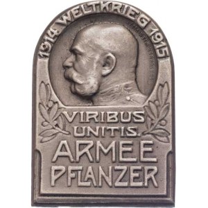 Rakousko-Uhersko, čepicové odznaky armád a skupin, Armáda Pflanzer 1914 - 1915, Sign. Gurschn