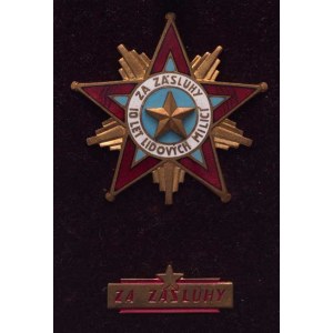 Československo, Lid.milice - Odznak Za zásluhy - 1.třída, VM.49-1,