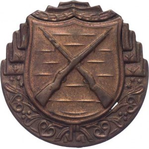Československo - vojenské střelecké odznaky, Střelec z pušky - III.třída - Sign.MSS - lehký