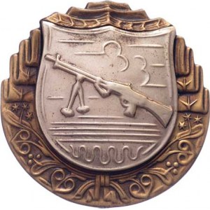 Československo - vojenské střelecké odznaky, Střelec z lehkého kulometu - II.třída - Nesign.