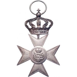 Itálie - království, Kříž s korunou za XVI.let služby, BB.449, Nesign.,