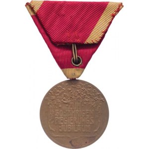 Liechtenstein, Johann - medaile na 50 let vlády, Sign.L.Hujer,