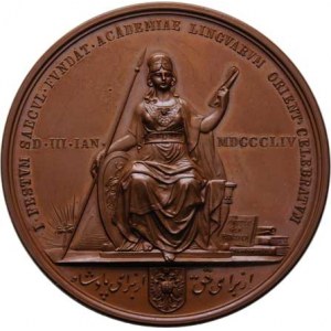 Seidan Václav, 1817 - 1870, AE medaile na 100 let založ. Orientální akademie 1854