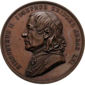 Seidan Václav, 1817 - 1870, Opat Hieronymus Josef Zeidler - na 70.narozeniny 1860