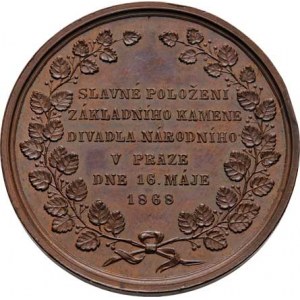 Seidan Václav, 1817 - 1870, Položení zákl.kamene Národního divadla 16.5.1868 -