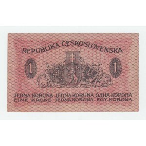 Československo - státovky I. emise, 1 Koruna 1919, série 149, BHK.7, He.7a, neperf.