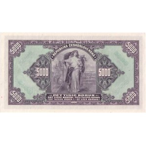 Československo - státovky II. emise, 5000 Koruna 1920, série C, BHK.17c, He.17b.s1,