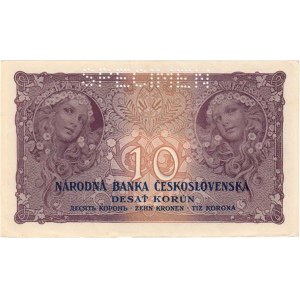 Československo - bankovky Národ. banky Československé, 10 Koruna 1927, série P026, BHK.22a, H