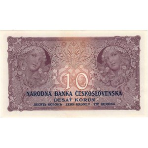 Československo - bankovky Národ. banky Československé, 10 Koruna 1927, série B035, BHK.22d, H