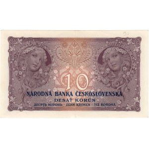 Československo - bankovky Národ. banky Československé, 10 Koruna 1927, série N184, BHK.22e, H