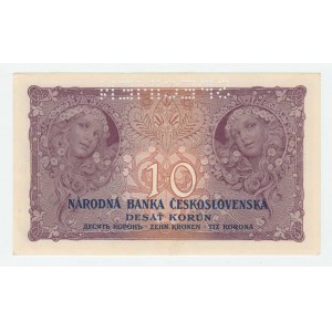 Československo - bankovky Národ. banky Československé, 10 Koruna 1927, série N128, BHK.22e, H