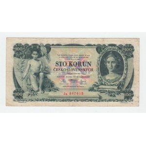 Československo - bankovky Národ. banky Československé, 100 Koruna 1931, série Ja, BHK.25b, He