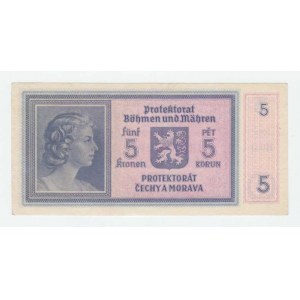Protektorát Čechy a Morava, 1939 - 1945, 5 Koruna (1940) - série H031, BHK.31, He.33c,