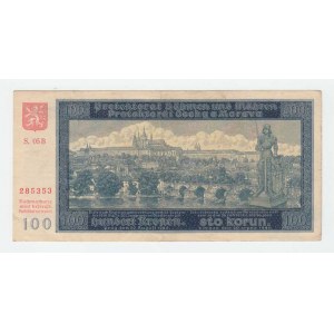 Protektorát Čechy a Morava, 1939 - 1945, 100 Koruna 1940 - 2.vyd., sér.05B, BHK.33a, He.35a,