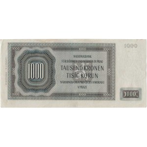 Protektorát Čechy a Morava, 1939 - 1945, 1000 Koruna 1942 - 2.vyd.- série Ab, BHK.39a, He.41a