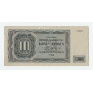 Protektorát Čechy a Morava, 1939 - 1945, 1000 Koruna 1942 - 2.vyd. - série Ib, BHK.39a,