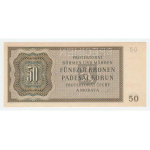 Protektorát Čechy a Morava, 1939 - 1945, 50 Koruna 1944 - série 33A, BHK.42, He.45a.s1,