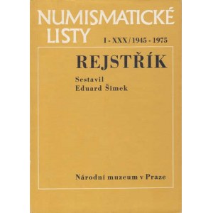 Numismatické časopisy a sborníky, NSČS - Numismatické listy - rejstřík 1945 - 1975,