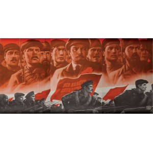 Plakat, REWOLUCJA PAŹDZIERNIKOWA, ZSRR, ok. 1980