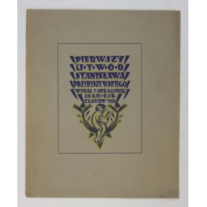BAR Adam - Pierwszy utwór Przybyszewskiego. Wydał i objaśnił ... Kraków 1926. Nakł. W. Żychowicza. 4, s. 20, [3]...