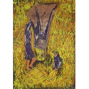 Batik - Młócenie - prace w polu