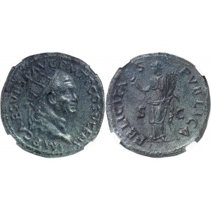 Vespasien (69-79). Dupondius 73, Rome.