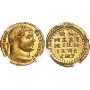 Maximien Hercule (286-305). Aureus commémorant les Vicennalia de Dioclétien 303, Ticinum.