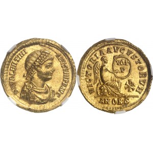 Valentinien II (375-392). Solidus ND (378-383), 6e officine, Antioche.