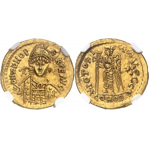 Skires (tribu germanique des), Odoacre (476-493). Solidus au nom de Zénon ND (476-489), 5e officine, Rome.
