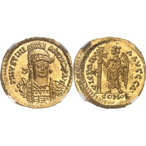 Ostrogoths, Athalaric (526-534). Solidus au nom et au type de Justinien Ier ND (526-534), Rome.