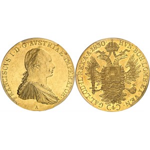 François Ier (1792-1835). 4 ducats 1830, A, Vienne.